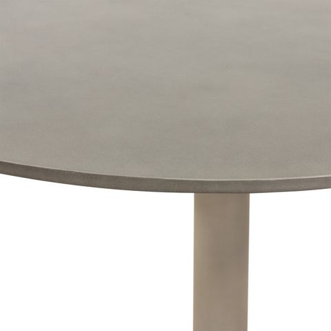 Pippa Concrete And Metal Tulip Round Dining Table - Transitional ... with regard to Pippa Concrete And Metal Tulip Round Dining Table